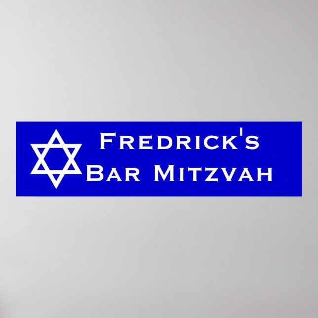 Bar Mitzvah Poster (Front)