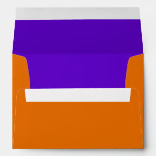 Bar Mitzvah Purple and Orange on Any Colour Envelope