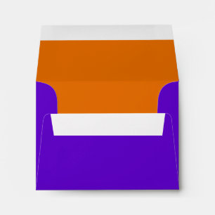 Bar Mitzvah Purple and Orange on Any Colour Envelopes