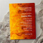 Bar Mitzvah Red and Orange Invitation<br><div class="desc">Bar Mitzvah and Bat Mitzvah invitation sets designed by Umua. Printed and shipped by Zazzle or its partners.</div>