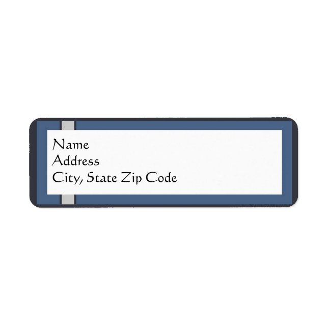 Bar Mitzvah Return Address Labels (Front)