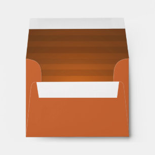 Bar Mitzvah Rust and Black Horizontal Stripes Envelopes