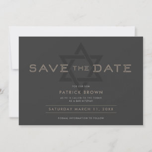 Bar Mitzvah Save the Date Invitation