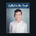 Bar Mitzvah Simple Custom Photo Invitation<br><div class="desc">Design is composed of sans serif typography and playful cursive script typography on a simple background. Add a custom horizontal photo.

Available here:
http://www.zazzle.com/store/selectpartysupplies</div>