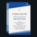 BAR MITZVAH simple modern royal blue gold star Invitation<br><div class="desc">by kat massard >>> www.simplysweetPAPERIE.com <<< A simple, yet classy design for your son's BAT MITZVAH celebration. Wow your friends and family with this little number ;D Setup as a template it is simple for you to add your own details, add your photo or hit the customise button and you...</div>