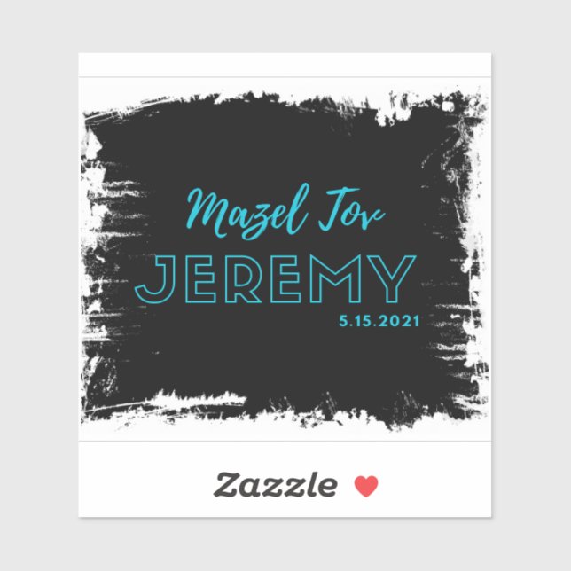 Bar Mitzvah sticker (Sheet)