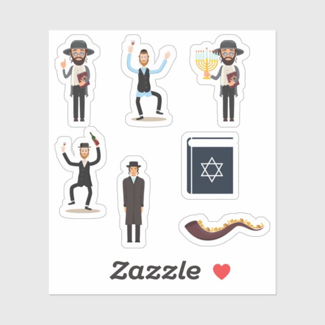 Bar mitzvah Stickers (Sheet)