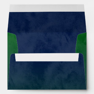 Bar Mitzvah Stylish Green Star of David Ombre Envelopes