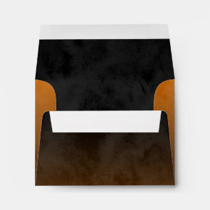 Bar Mitzvah Stylish Orange Star of David Ombre Envelope