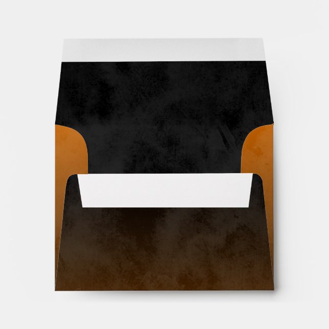 Bar Mitzvah Stylish Orange Star of David Ombre Envelope (Back (Bottom))