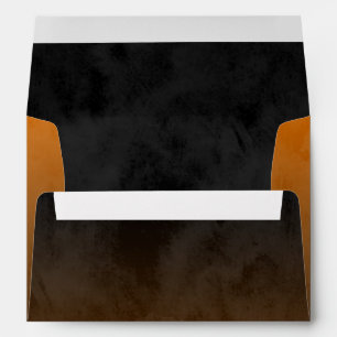 Bar Mitzvah Stylish Orange Star of David Ombre Envelopes