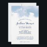 BAR MITZVAH stylish pale blue watercolor invite<br><div class="desc">by kat massard >>> kat@simplysweetPAPERIE.com <<< - - - - - - - - - - - - - - - - - - - - - - - - - - - - - - - - - - - - - - - - - - - - -...</div>