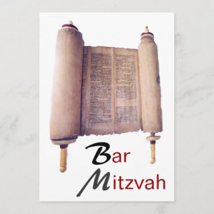 Bar Mitzvah Torah Invitation