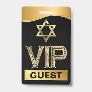 Bar Mitzvah VIP Lanyard BADGE ID Badge