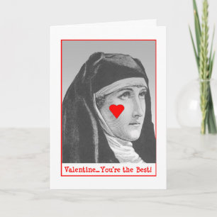 Bar Nun Valentine Holiday Card