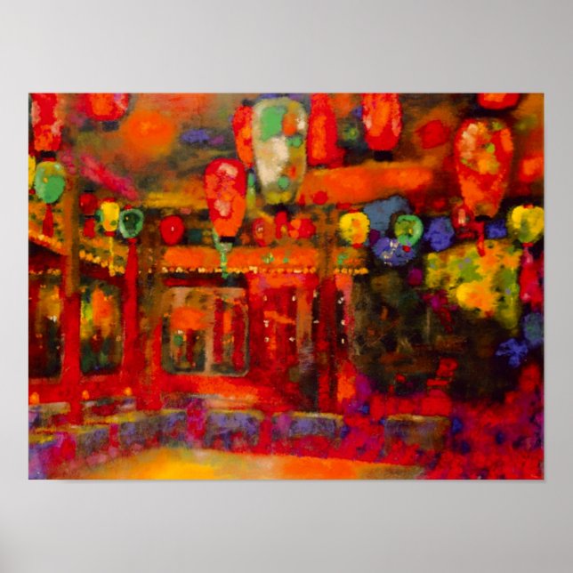 Bar Olympia, 1928 colourful fine art painting Poster (Front)