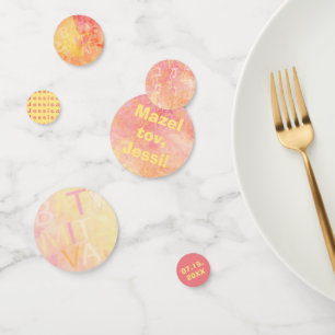 Bar or Bat Mitzvah Simply Subtle Confetti