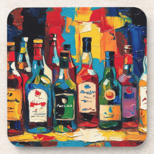 "Bar Shelf Bottle Collection" (Style 4) Coaster