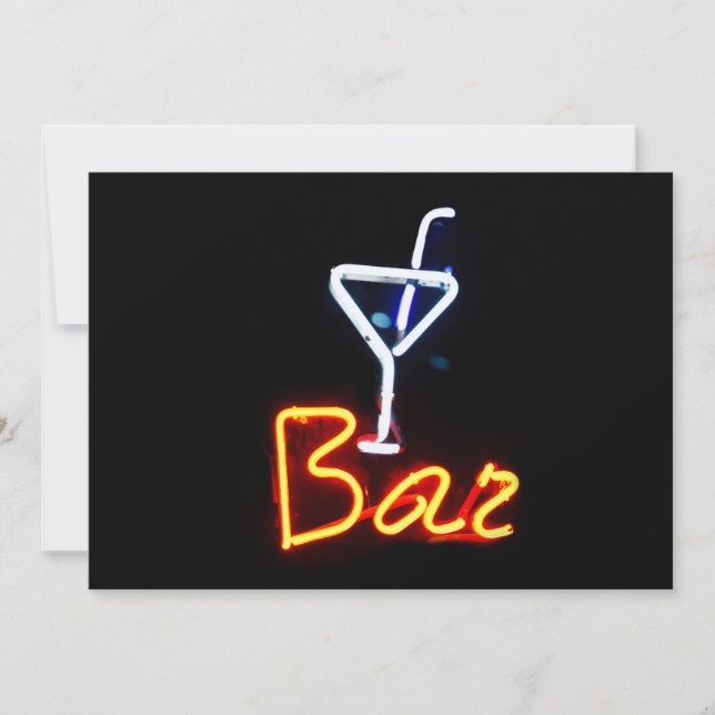 Bar Sign Invitation (Front)