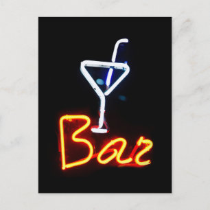 Bar Sign Postcard