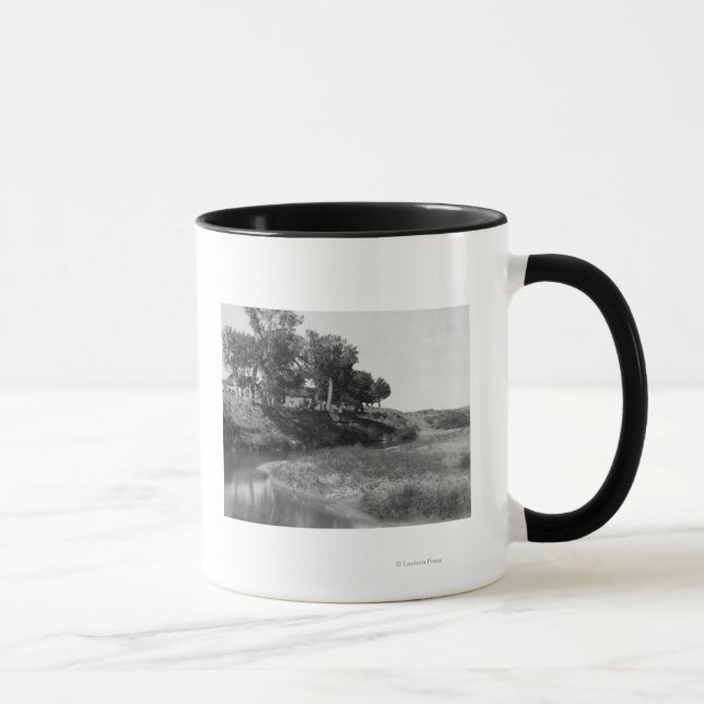 Bar Tee Ranch on Hat Creek Photograph Mug (Right)