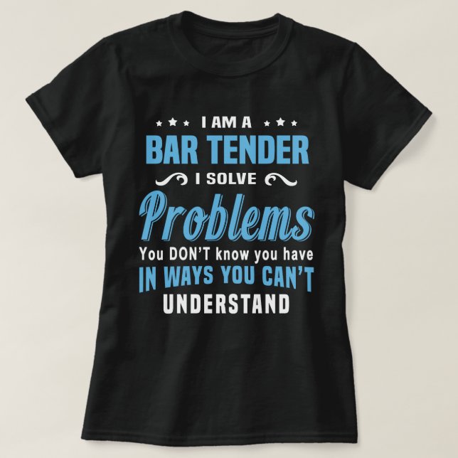 Bar Tender T-Shirt (Design Front)