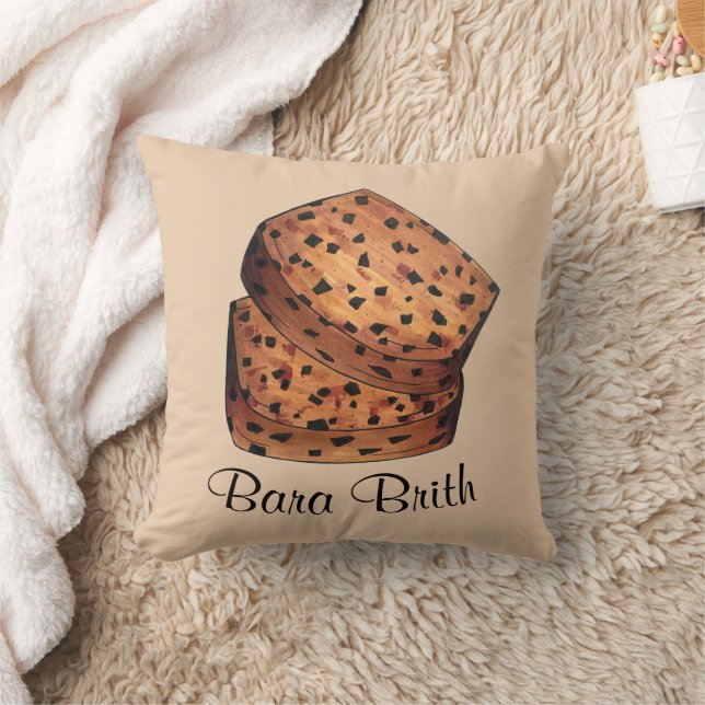 Bara Brith Wales Welsh Bread Fruit Loaf Baking Cushion (Blanket)