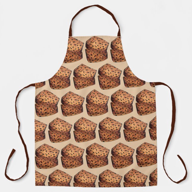 Bara Brith Welsh Speckled Bread Fruit Loaf UK Food Apron (Front)