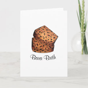 Bara Brith Welsh Speckled Bread Fruit Loaf UK Food Card