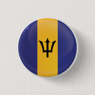 Barabados  Round Icon Flag 3 Cm Round Badge