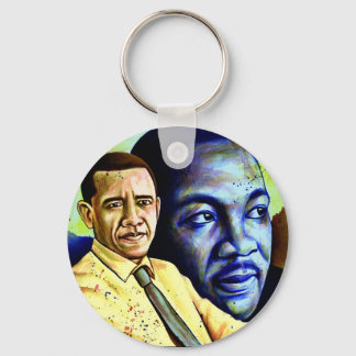 barack and  martin key ring