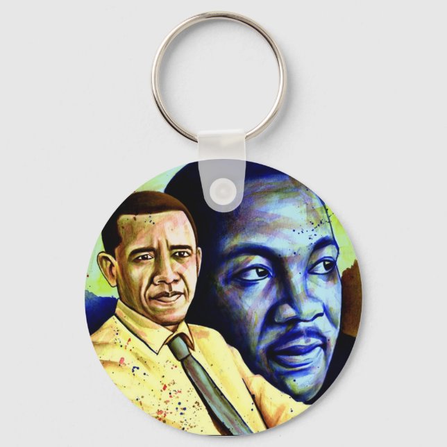 barack and  martin key ring (Front)