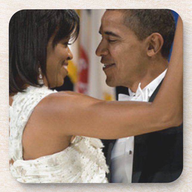 Barack and Michelle Obama Coaster (Front)