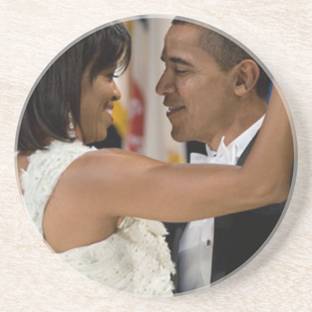 Barack and Michelle Obama Coaster (Front)