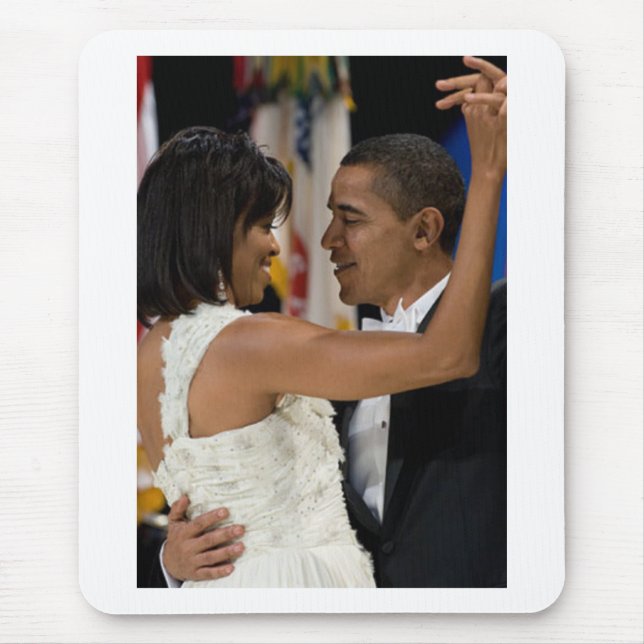 Barack and Michelle Obama Mouse Pad (Front)