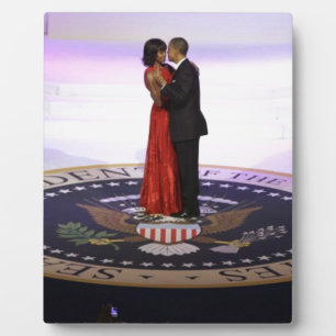 Barack and Michelle Obama Plaque