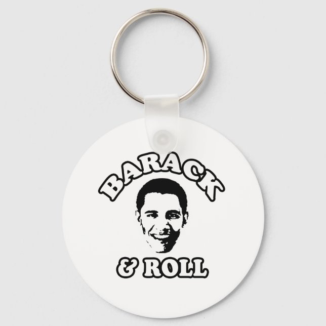 Barack and Roll Key Ring (Front)