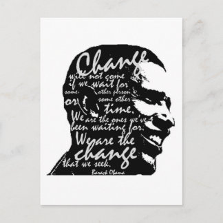 Barack Change Postcard