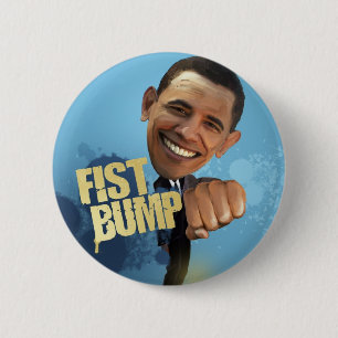 Barack Fist Bump 6 Cm Round Badge