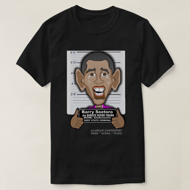 BARACK HUSSEIN OBAMA AKA BARRY SOETORO T-Shirt (Design Front)