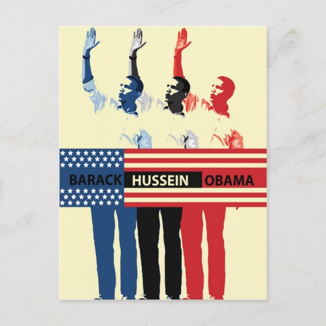 Barack Hussein Obama Postcard (Front)