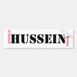 Barack HUSSEIN Obama - The Muslim President Bumper Sticker