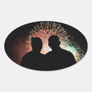 Barack & Michele Obama Oval Sticker