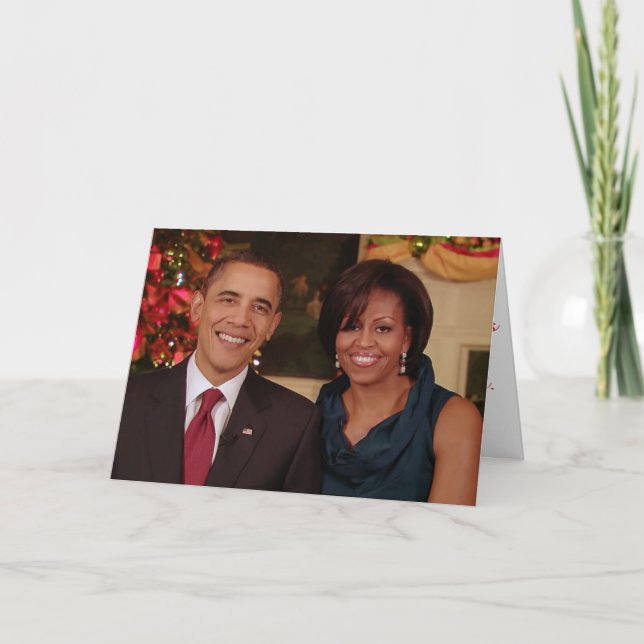 Barack & Michelle 2010WA-Greeting Card (Front)