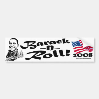 Barack N' Roll Bumper Sticker 