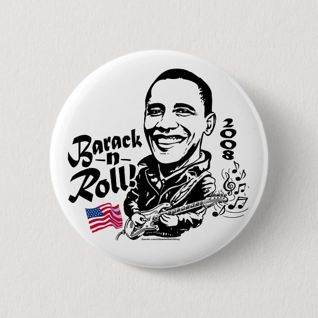 Barack N' Roll Button  (Front)