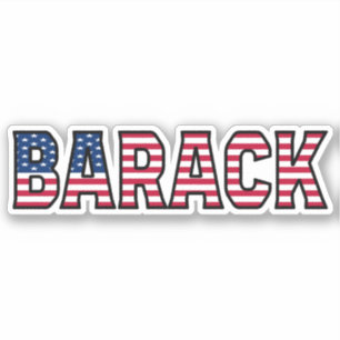 Barack Name Vorname USA Sticker Stickerset