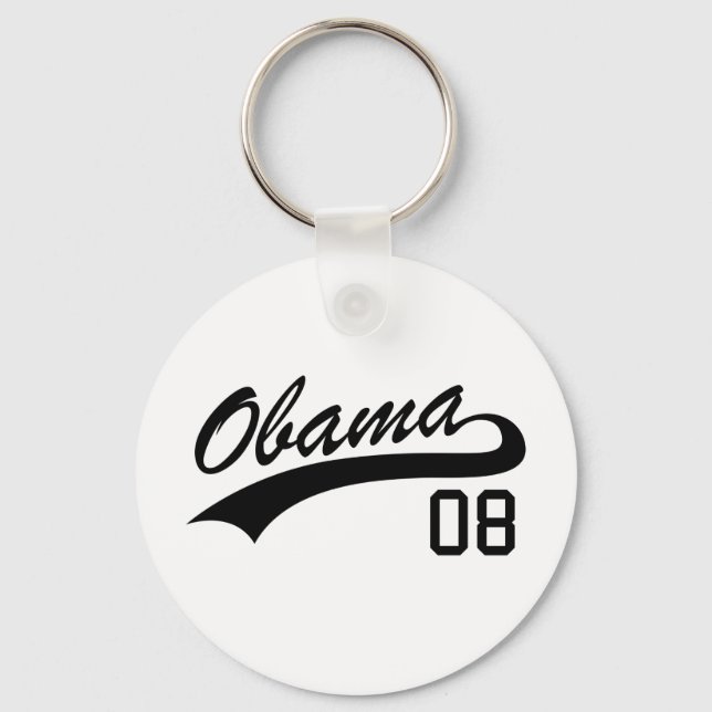 Barack Obama 2008 Jersey Keychain (Front)