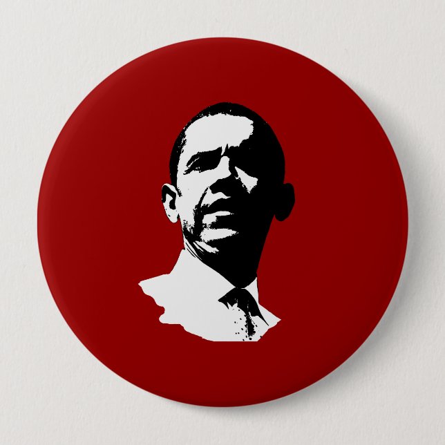 Barack Obama 2012 10 Cm Round Badge (Front)