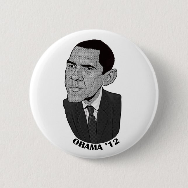Barack Obama 2012 6 Cm Round Badge (Front)
